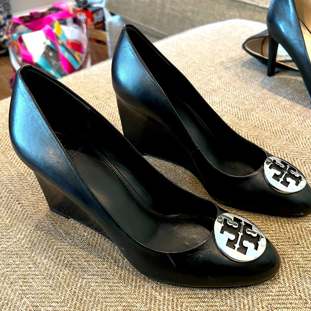 Tory Burch Black Wedge (Alice)